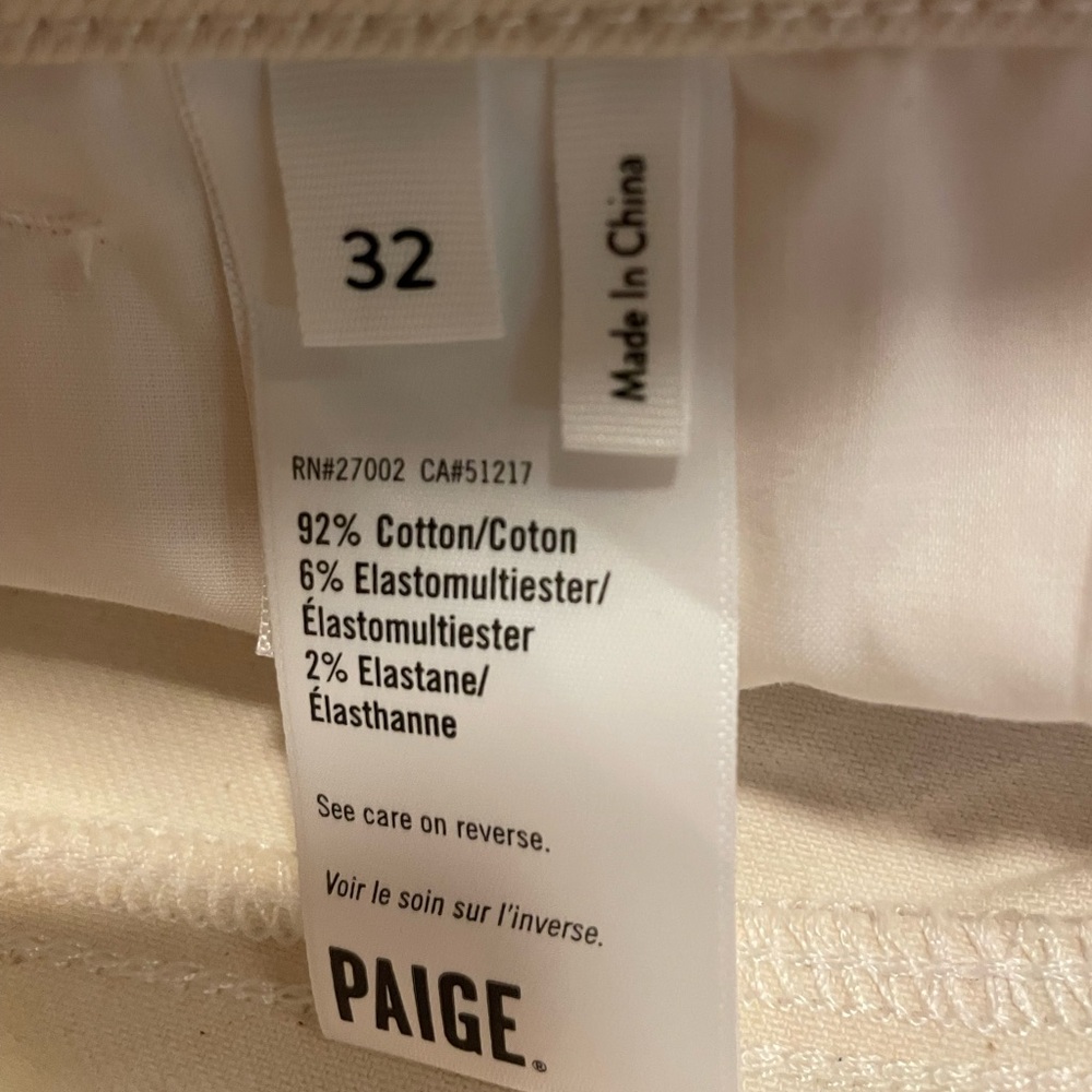 NWT PAIGE Sasha Raw-Waistband Trousers - Picture 13 of 13
